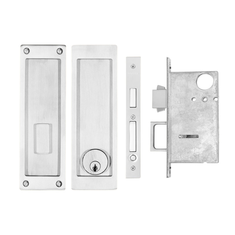 Stainless Steel Pocket Door Hardware, Satin Stainless Steel