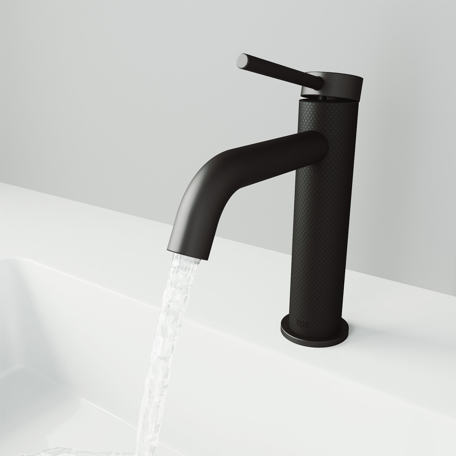 Madison Single-Hole Bathroom Faucet, Matte Black