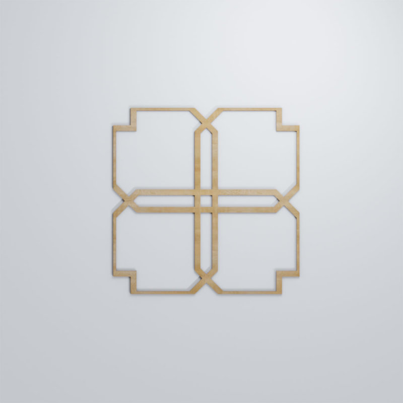 Panneaux muraux décoratifs Englewood, Bouleau, H 11 3/8 po x l 11 3/8 po x P 1/4 po