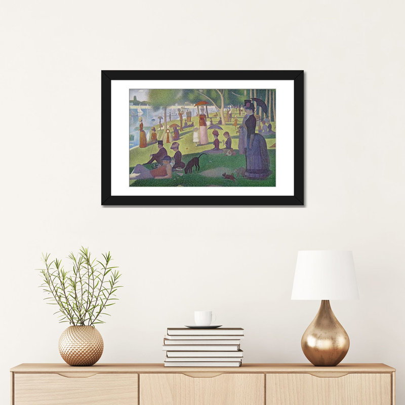 "Dimanche après-midi" par Georges Seurat, reproduction d'art sur toile tendue, H 16 po x l 24 po x P 1 po