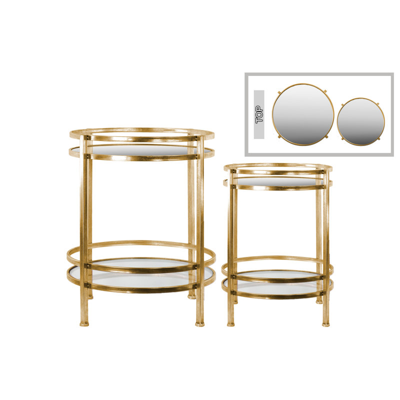 Champlain Nesting Tables, Gold