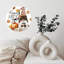 Horloge murale en bois 10 po, mouvement silencieux, à piles (piles AA non incluses), décor artistique, parfait pour les décorations