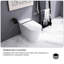 Toilette intelligente en céramique avec siège chauffant
