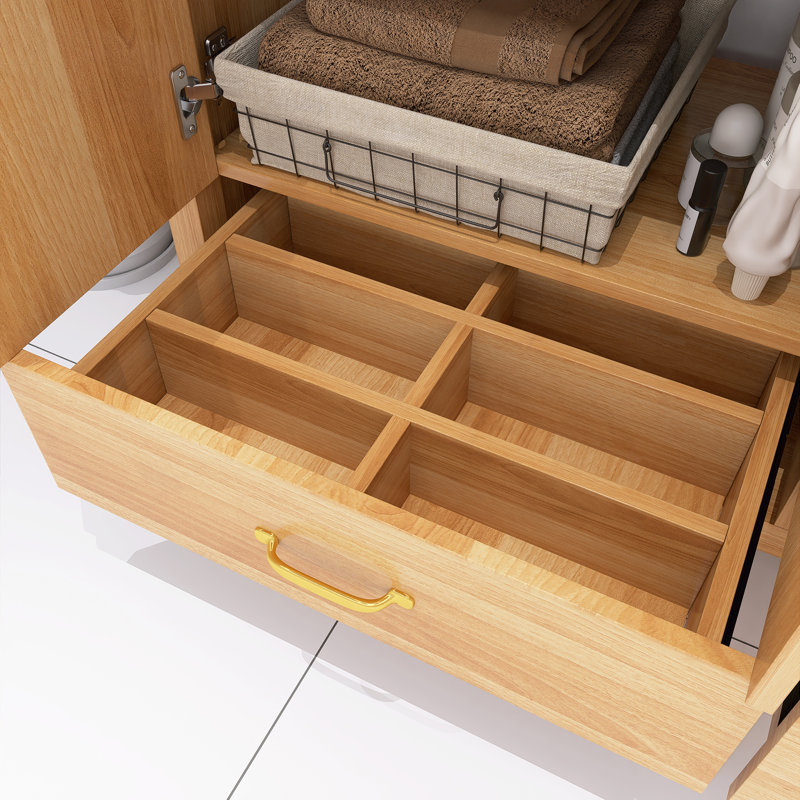 Ensemble de meuble-lavabo moderne autoportant en bois 36 po avec plateau en céramique 36 po