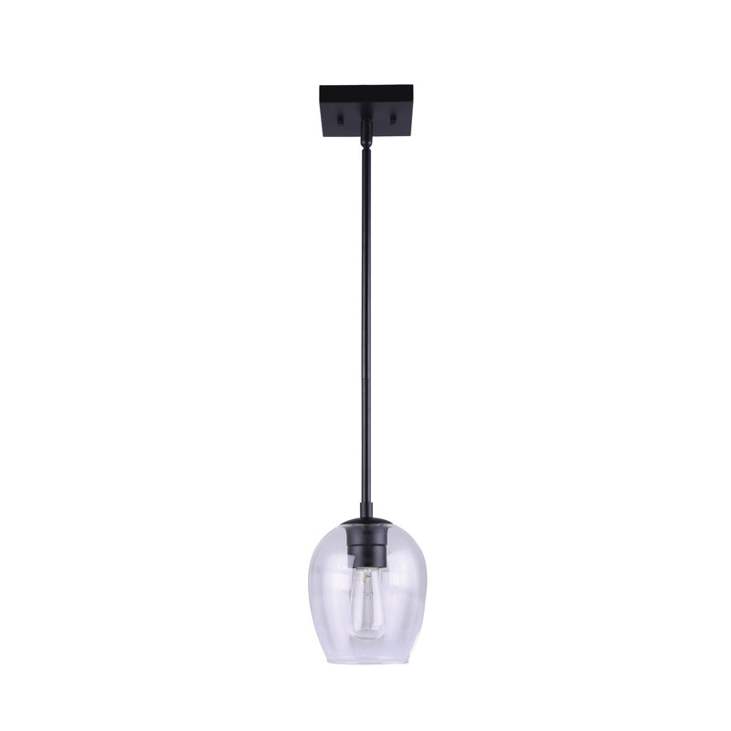 1 - Light Black Single Pendant