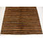 Tapis de surface en laine noir/brun 4 pi 10 po x 6 pi 8 po one-of-kind à la main-noué la new age Nash