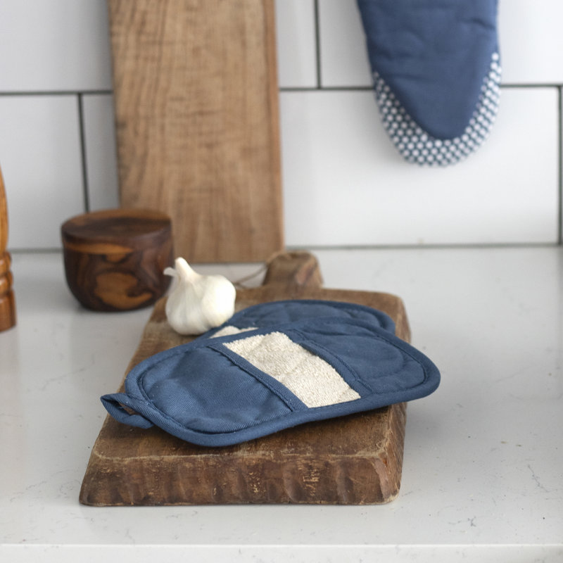 RITZ Cotton Potholder Set, Federal Blue