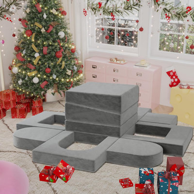 Kids Couch 12Pcs, Toddler Baby Kids Modular Sofa Couch for Bedroom Playroom by Isabelle & Max