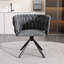 Authneil Velvet Metal Armchair-805744039-872158102-820958128