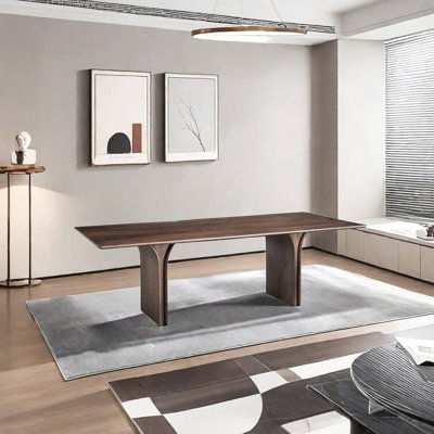 Solid wood simple dining table
