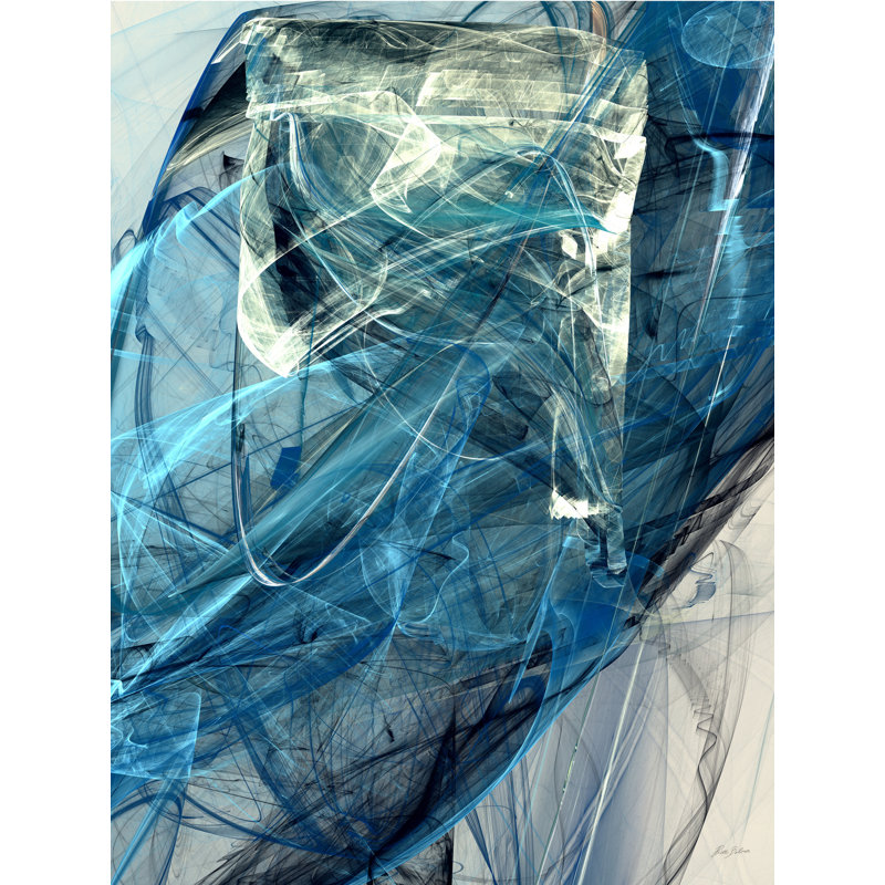 Bluish by Rica Belna, 40" H x 30" W, Wrapped Canvas