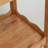 Solid Rubberwood Rolling Side Table, 2-Tier with Lockable Wheels and Removable Tray