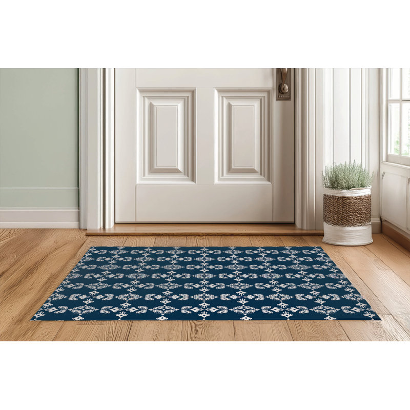 Paillasson Cassia, Bleu, L 84 po x L 60 po