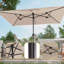 Parasol de terrasse à double face 11x7Ft-1803570531
