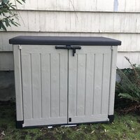 Keter Store-It-Out Max 5 x 3 FT Horizontal Garbage Storage Bin Shed with  Lockable Weather-resistant Lid & Reviews