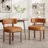 PU Leather Upholstered Solid Wood Dining Chair Side Chair-916460506