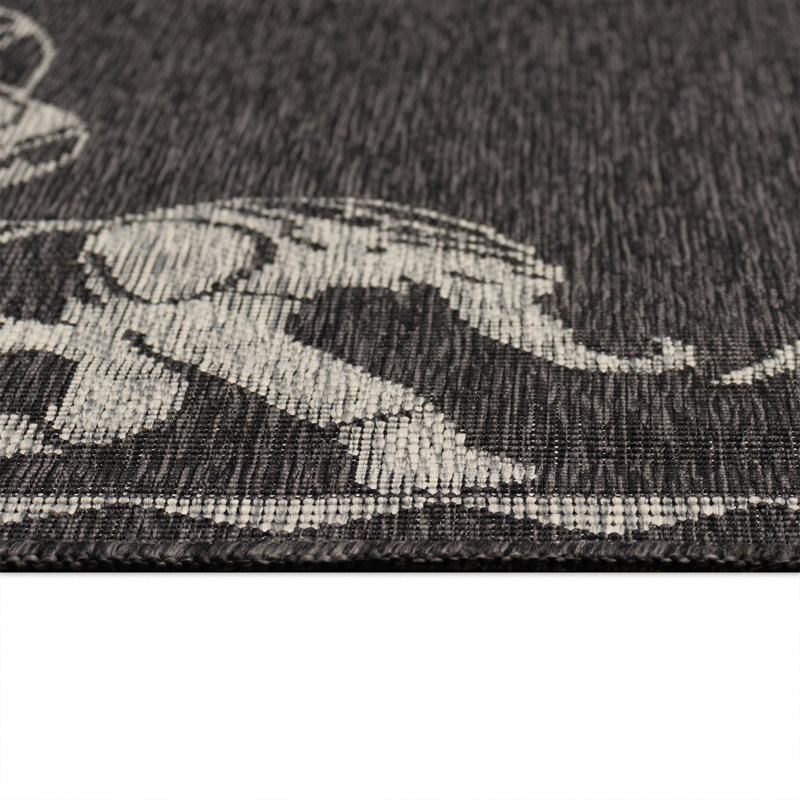 Humberto Marching Elephants Indoor/Outdoor Area Rug, Runner 1'11" x 7'6"