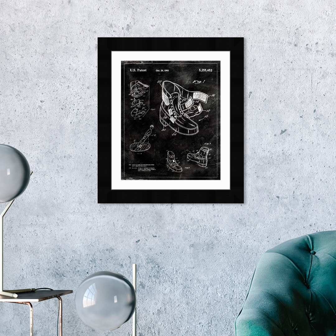 'Michael Jackson Moonwalk Shoes 1993 - Tom' Framed Graphic Art