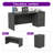66.93'' Executive Office Desk With Lockable Cabinet-862751597