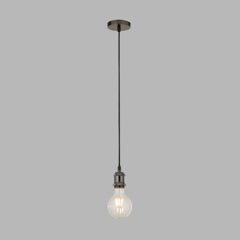Sarah-Jayne 1 - Light Single Pendant, Black Chrome