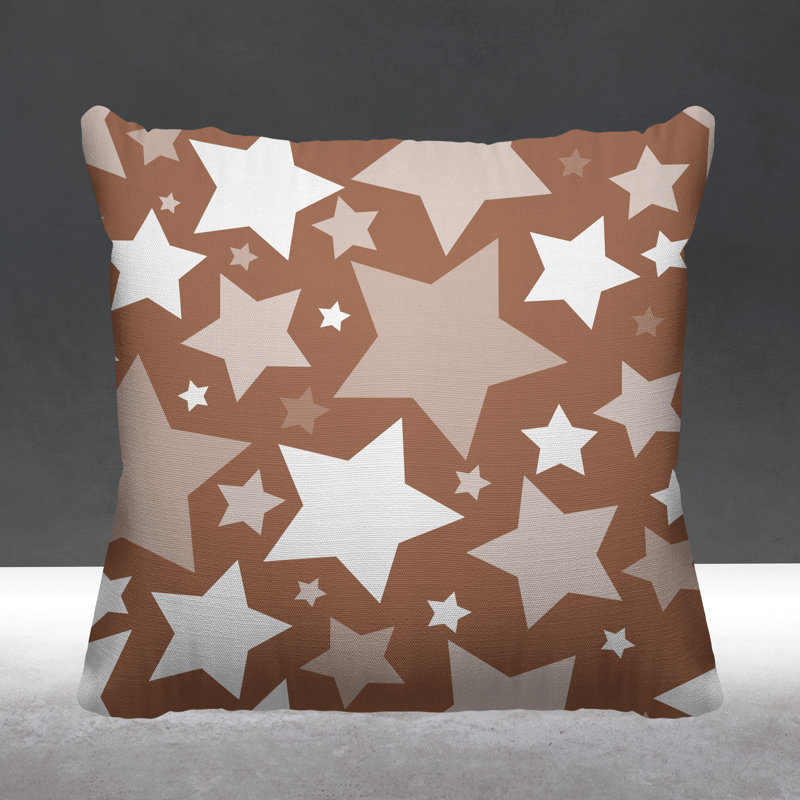 Coussin décoratif intérieur / extérieur Christmas Stars, L 19 po x H 19 po, Chair