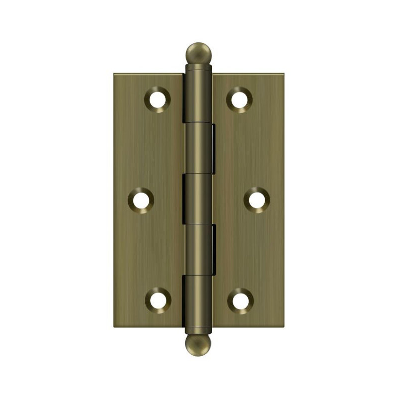 3'' x 2'' Butt Bearing Hinge, Antique Brass