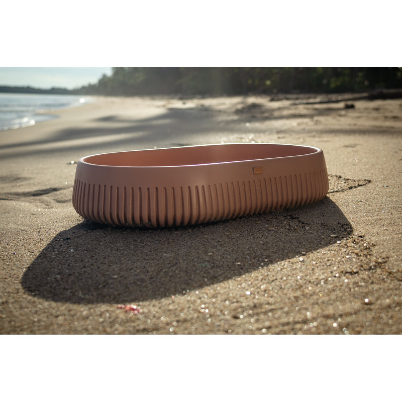 Papua 22.4'' L Bathroom Sink, Ceiba Green