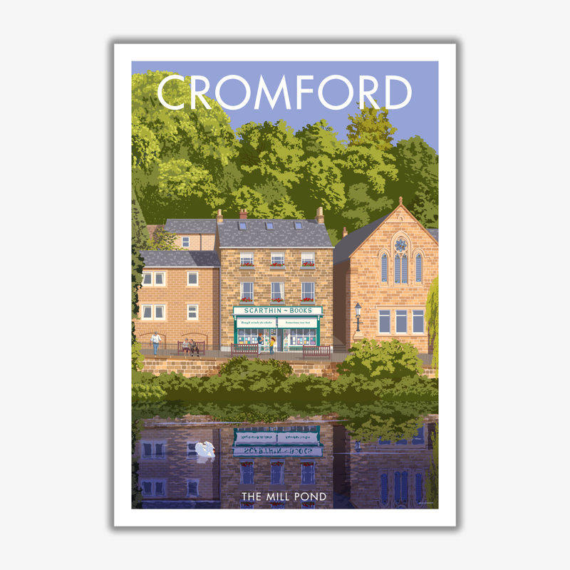 Cromford Derbyshire - Print, 50cm H x 40cm W x 3cm D, No Framed