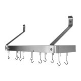 Handcrafted Gourmet Stainless Steel Wall Mounted Pot Rack