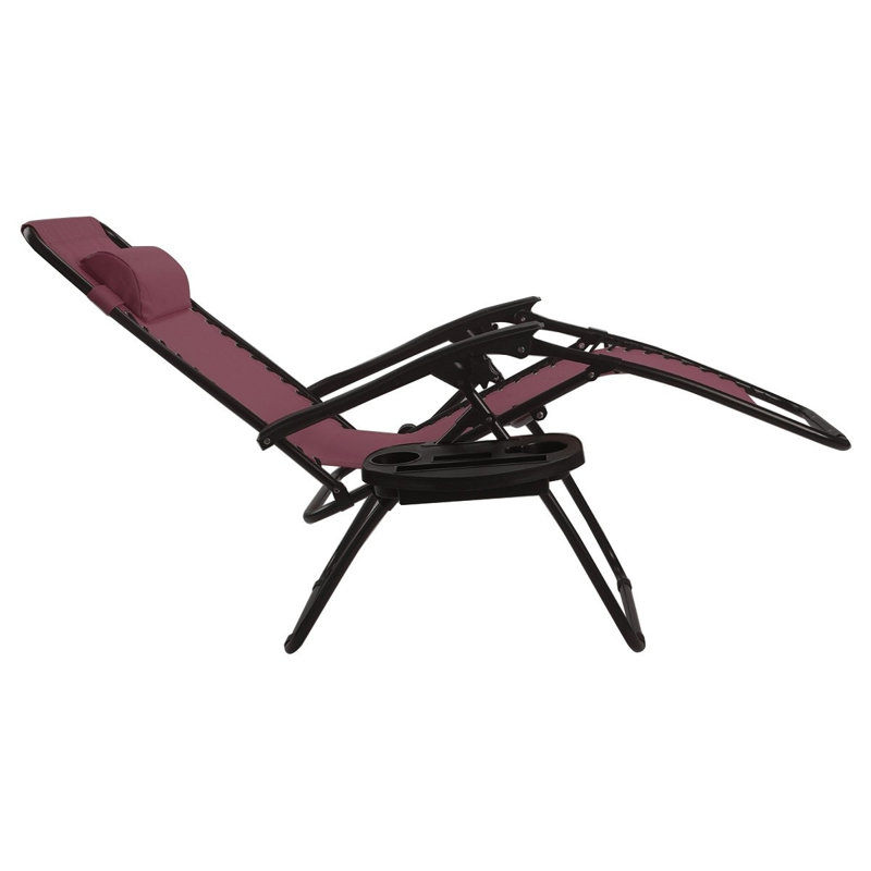 Fauteuil inclinable / pliable sans gravité Broomgege, Vin