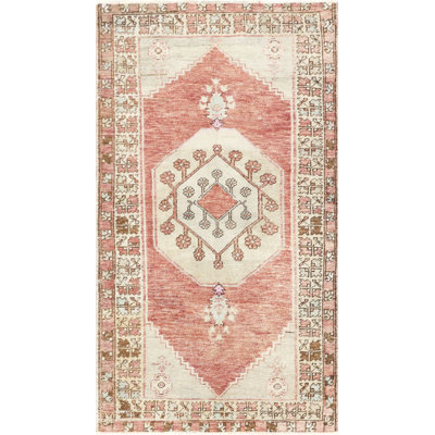 One-of-a-Kind Hand-Knotted 1960s Oushak Rug - 3'2" x 5'7"
