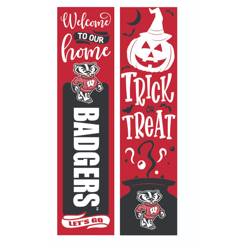 47" Double Sided Leaner, University Of Arizona, Halloween, Université du Wisconsin-Madison