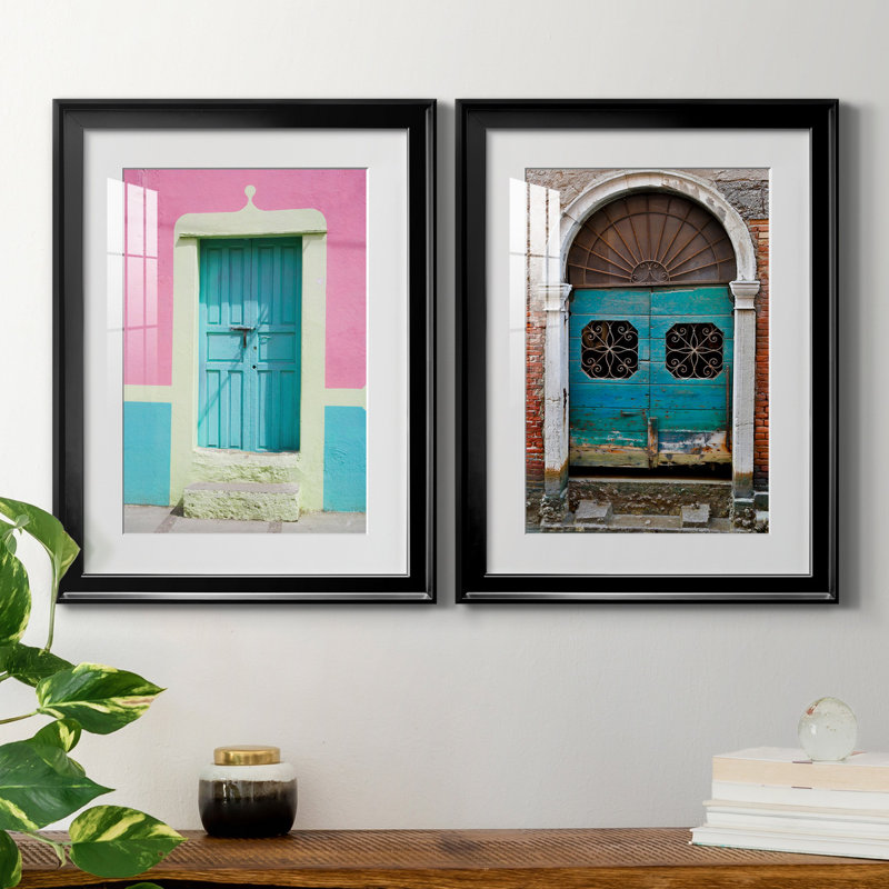 Porte de San Miguel - ensemble de 2 reproductions de photos, H 18,5 po x l 49 po x P 1,5 po, H 31,5 po x l 47 po x P 1,5 po
