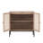 Set of 2 Rolland A Console Table Side Table with Rattan Door