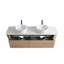 Meuble-lavabo double 72 po avec lavabos blancs et porte-serviettes 72 po-133405562-133405563