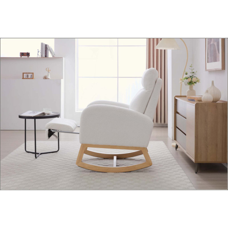 Chaise berçante Teddy, Blanc
