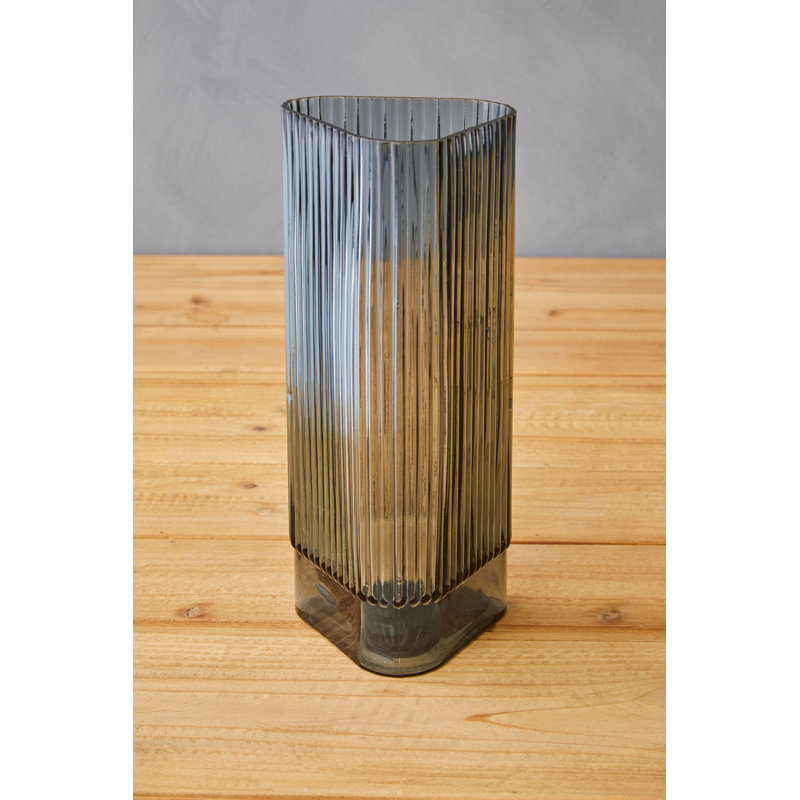 Deaudra Glass Table Vase, 25cm H x 10cm W x 10cm D