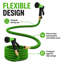 Boyau de jardin extensible de 50 pi avec buse de pulvérisation réglable, connecteurs en laiton massif, boyau d'arrosage flexible et léger, rangement à ressorts compact pour le nettoyage de pelouse, de jardin, de patio, de voiture et d'extérieur