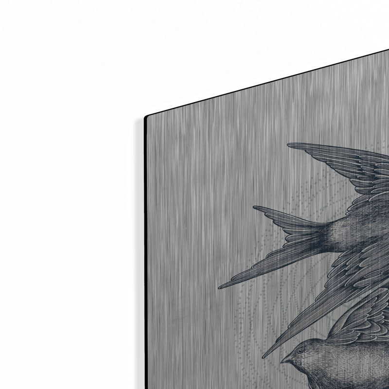«Swirling Swallows» par Rachel Caldwell, H 24 po x l 24 po