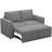 Rafael 2 Seats Fabric Sectional Pull Out Sofa Memory Foam Mudular Sofa For Living Room-366987803