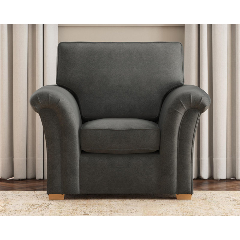 Upholstered Armchair, Steel