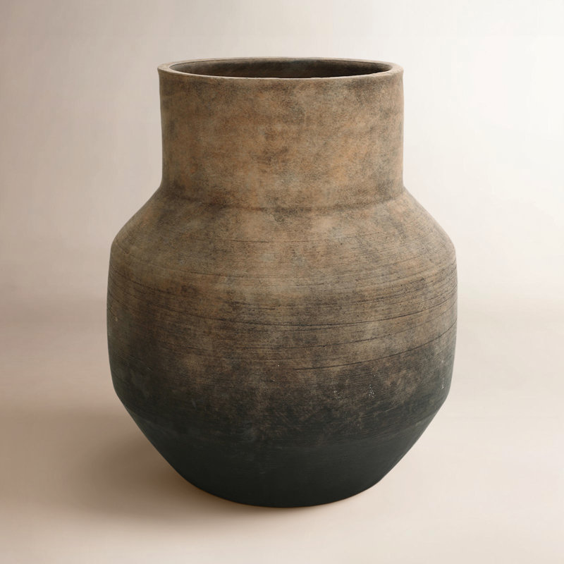 Rockport Handcrafted Gradient Terracotta Table Vase , 13.2" H x 11.4" W x 11.4" D