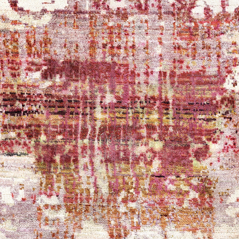Pink Alchemy Transitional Silk Rug - 9' x 12'5"