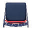Ensemble de 4 chaises pliantes en résine rouge, blanc et bleu Old Glory 
