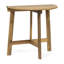 Table demi-ronde en bois, naturelle, pliable pour une utilisation polyvalente, demi-ronde naturelle, efficace