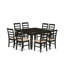 Ensemble de salle à manger 9 pièces comprenant une table carrée avec rallonge papillon et 8 chaises rembourrées en lin, 137 x 137 cm, cappuccino-132434771-132434776-132434782