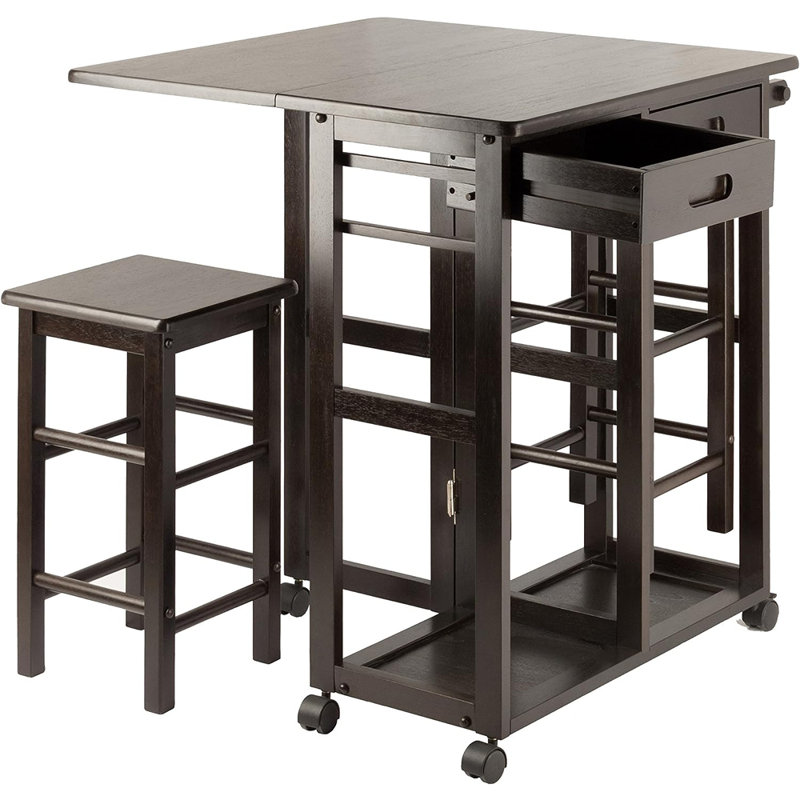 Guyer Solid Wood Kitchen Island Set