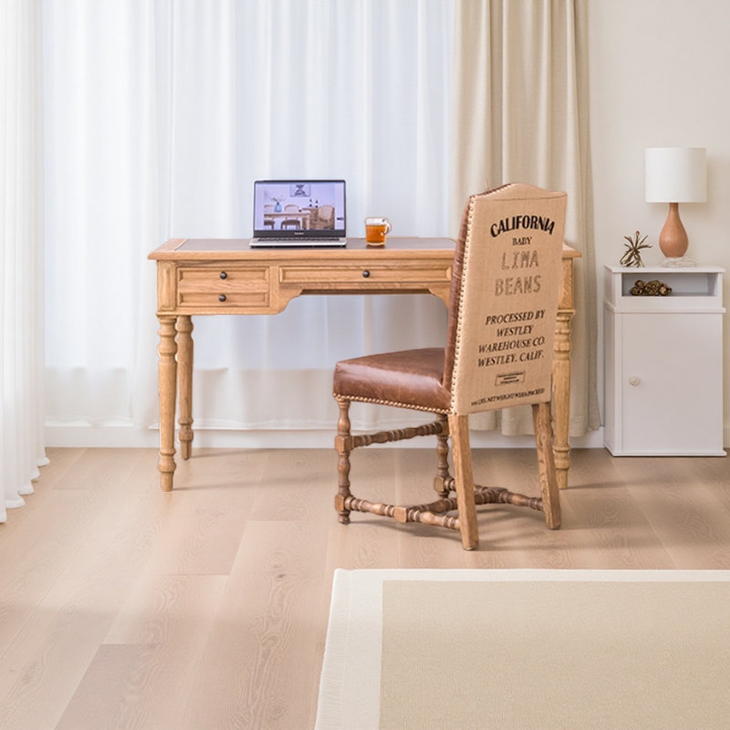Bureau de reproduction en bois de chêne