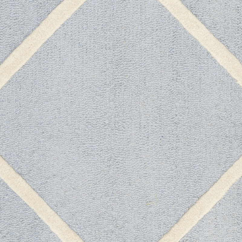 Sanyla Hand Tufted Wool Geometric Rug, Square 4'
