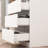 Diretha 9 Drawer Dresser With Glass Table Top, Shoe Change Bench, Shoe Rack